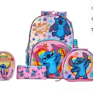 Stitch Backpack and Accessories Set